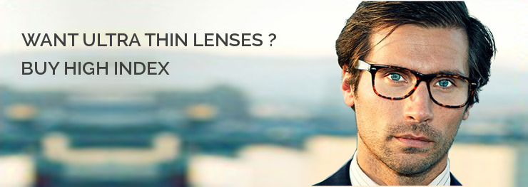 Ultra thin lenses for glasses